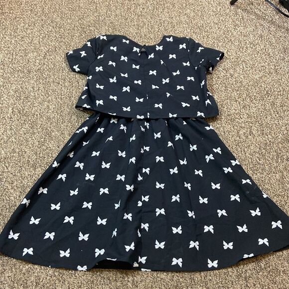 Total Girl Charming Black and White Kids Dress Size 14 REG - Picture 6 of 10